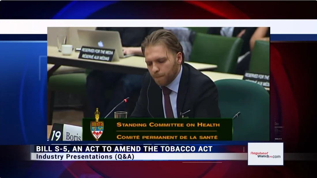 Boris Giller testifying as an industry representative