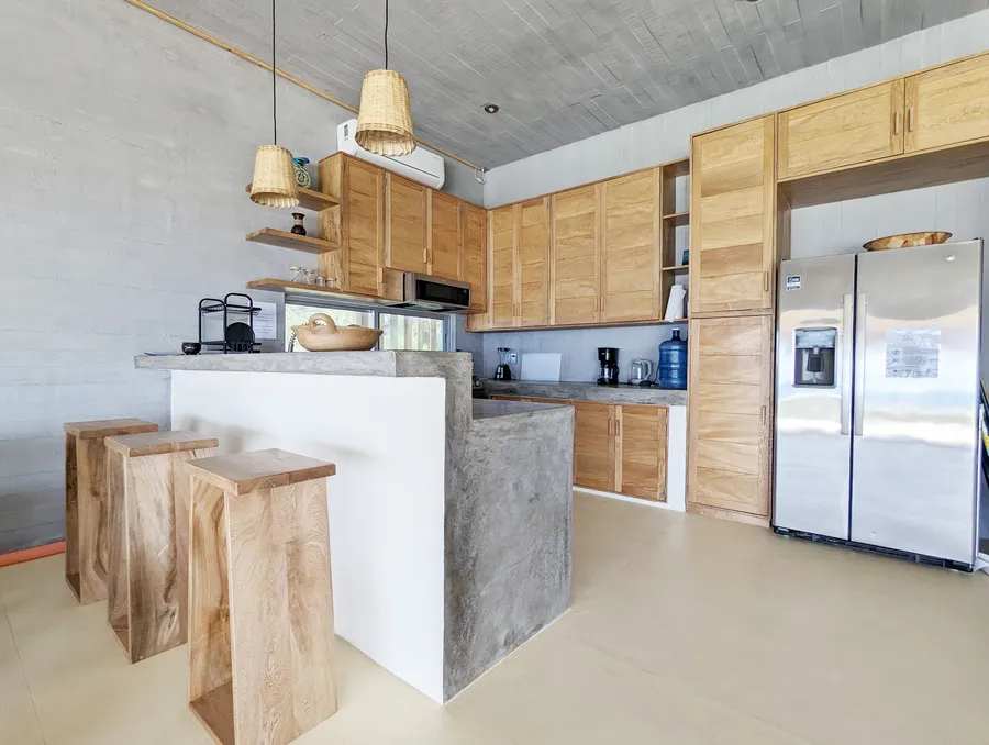 Villa kitchen and prep space