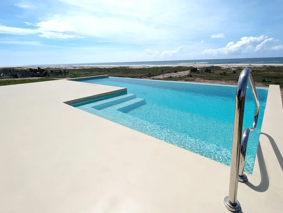 Pool and ocean view from the villa